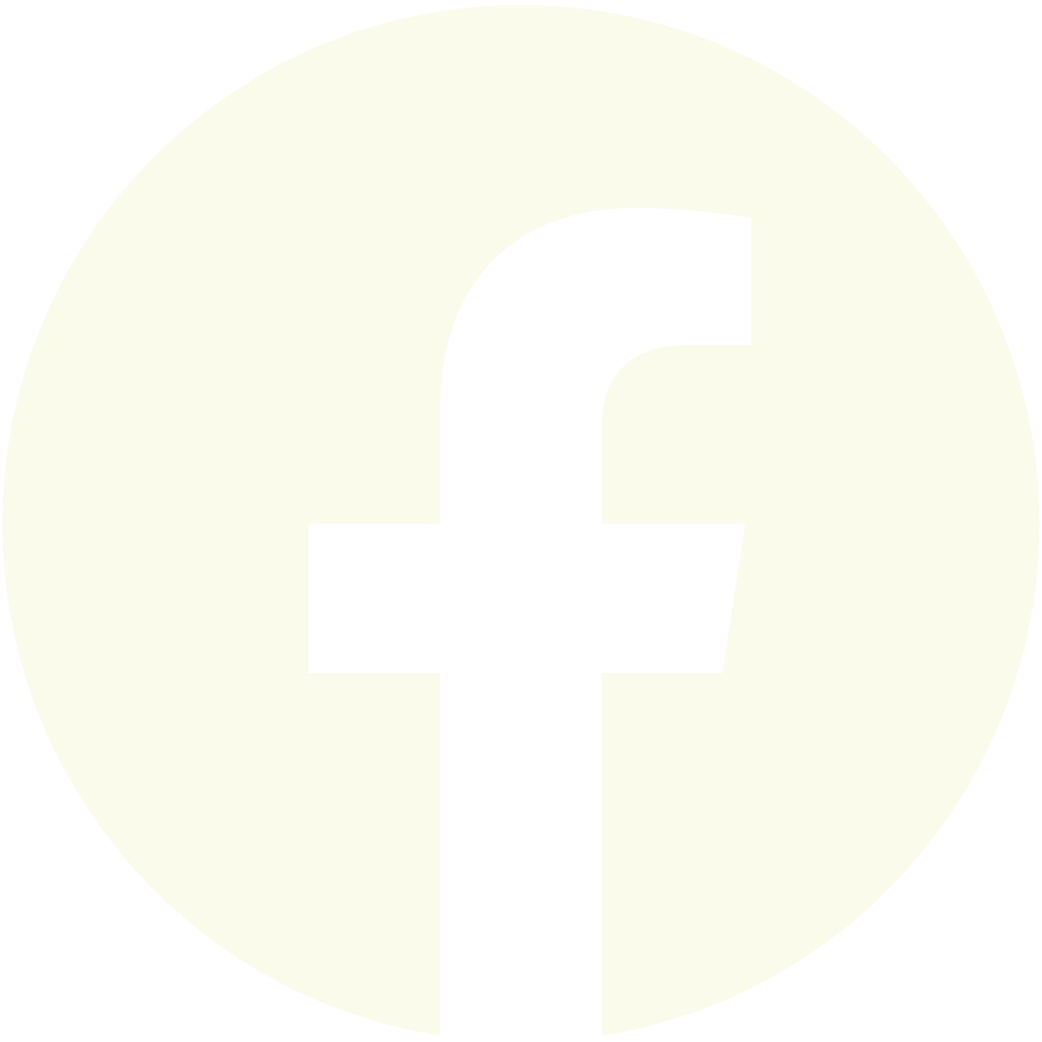 si vede un'icona rotonda che rappresenta il simbolo di Facebook